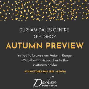 Gift Shop Autumn Preview - Durham Dales Centre Stanhope